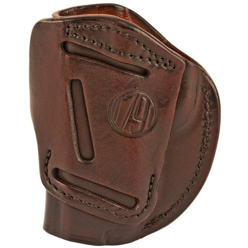1791 4-Way Holster, Leather Belt Holster, Right Hand, Signature Brown - INVTACTICAL