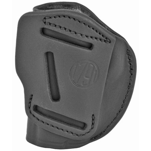 1791 4-Way Holster, Leather Belt Holster, Right Hand, Stealth Black - INVTACTICAL