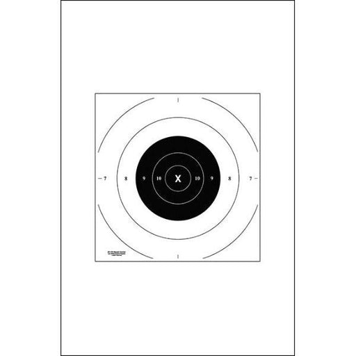 25-Yard Timed and Rapid Fire Pistol Target (B-8) Repair Center. On Heavy White Paper - INVTACTICAL