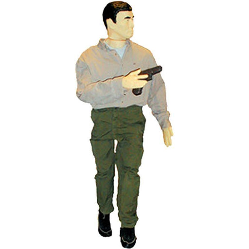 3D Plastic Full Body Reactive Target (Swarthy) w/ Stand - INVTACTICAL