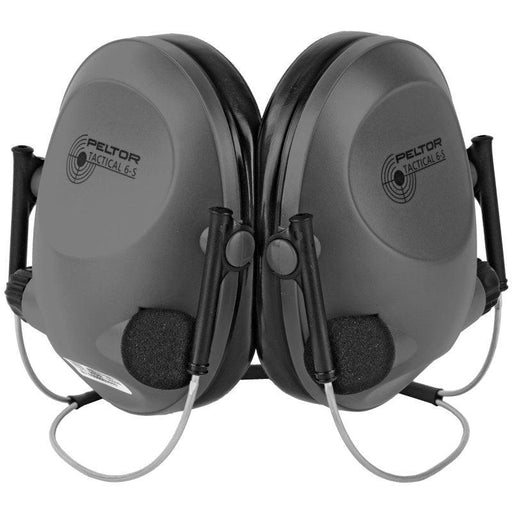 3M Peltor Electronic Tactical 6S Earmuff, Gray, NRR 19, Behind the Head - INVTACTICAL