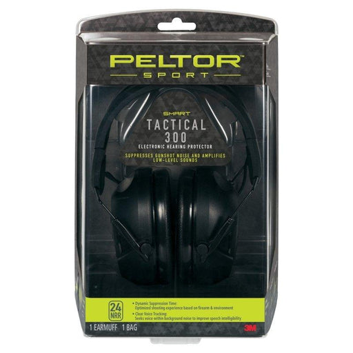 3M Peltor Sport Tactical, Earmuff, Black, NRR 24 - INVTACTICAL