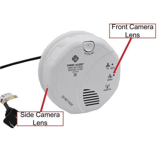 4K WiFi Hardwired Smoke Detector Camera with Night Vision - INVTACTICAL