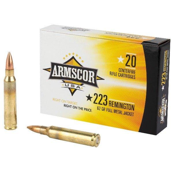 Armscor 223 Rem, 62 Grain, Full Metal Jacket, 20 Round Box/50 BXS Per Case - INVTACTICAL