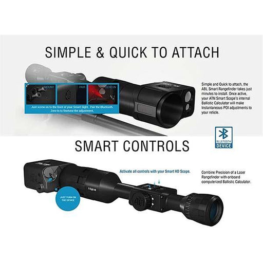 ATN Auxiliary Ballistic Smart Laser Rangefinder w/Bluetooth - INVTACTICAL