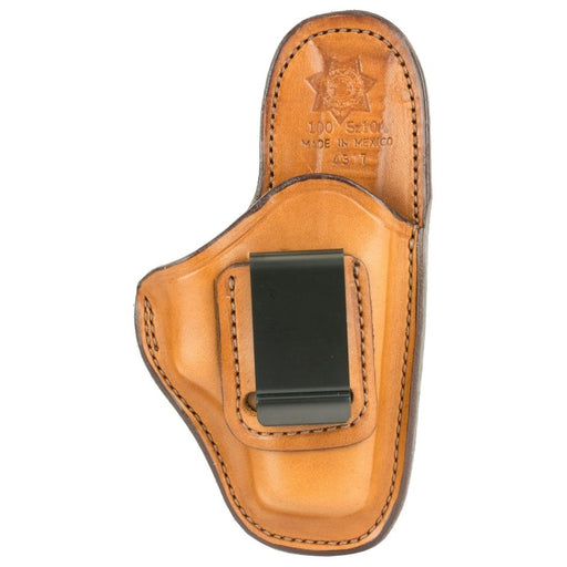 Bianchi Model #100 Professional Inside Waistband Holster, Fits Glock 26/27, Leather, Tan - INVTACTICAL