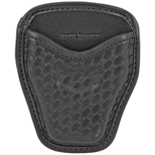 Bianchi Model 7934 AccuMold Elite Open Handcuff Case, Basket Weave Duraskin, Black Finish - INVTACTICAL