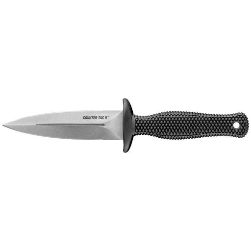 Cold Steel Counter Tac II, Fixed Blade Knife, AUS-8A Steel, Plain Edge - INVTACTICAL