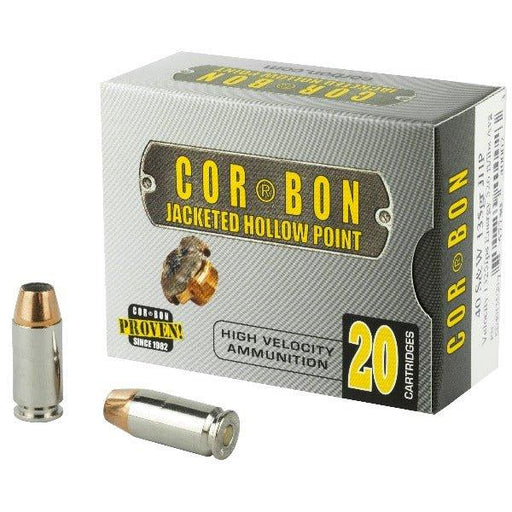 CorBon Self Defense, 40S&W, 135 Grain, Jacketed Hollow Point, 20 Round Box/25 BXS per case - INVTACTICAL