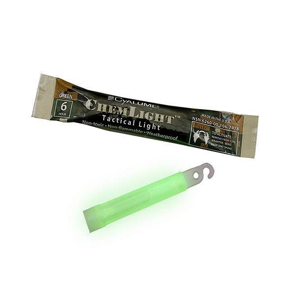 Cyalume 4" ChemLight - Case of 100 - Individually foiled (Green) - 6 Hour (Case) - INVTACTICAL