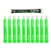 Cyalume 6" ChemLight - Case of 10 - Individually foiled (Green) - 12 Hour (Case) - INVTACTICAL