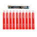 Cyalume 6" ChemLight - Case of 10 - Individually foiled (Red-HI) - 30 Min (Case) - INVTACTICAL