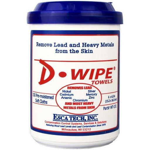 ESCA Tech D-Wipe Towelettes (Canister of 150, Case of 8) - INVTACTICAL