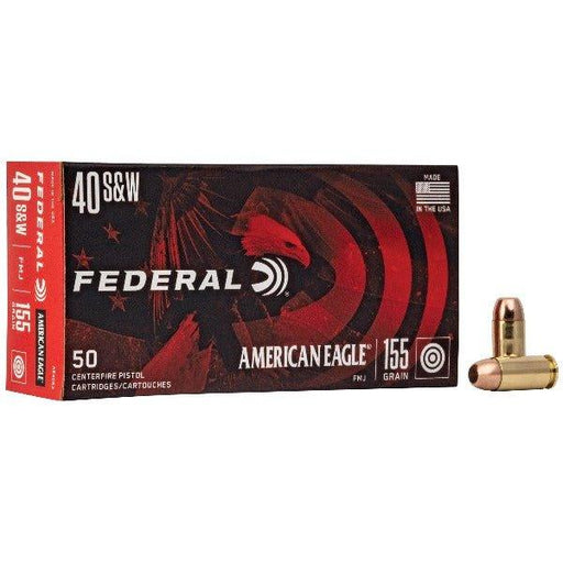 Federal American Eagle, 40S&W, 155 Grain, Full Metal Jacket, 50 Round Box/20 BXS per case - INVTACTICAL