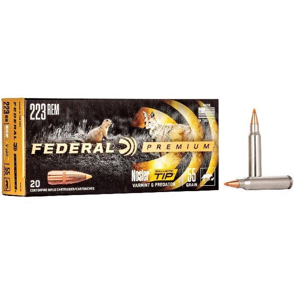Federal Premium, 223REM, 55 Grain, Ballistic Tip, 20 Round Box P223F - INVTACTICAL