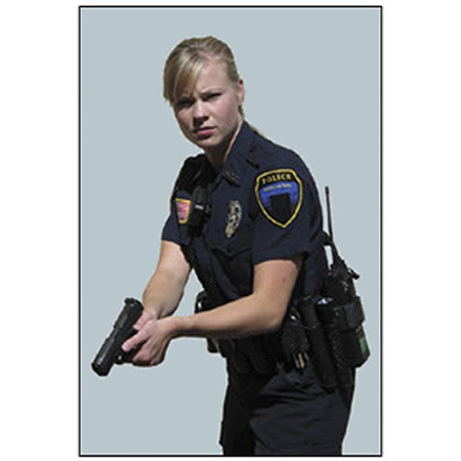 Female Officer w/ Gun Split Second Target - INVTACTICAL
