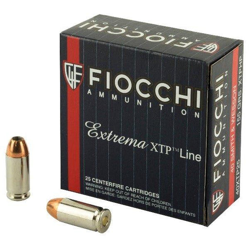 Fiocchi Ammunition Centerfire Pistol, 40S&W, 155 Grain, Copper Metal Jacket, 50 Round Box 40XTP25 - INVTACTICAL