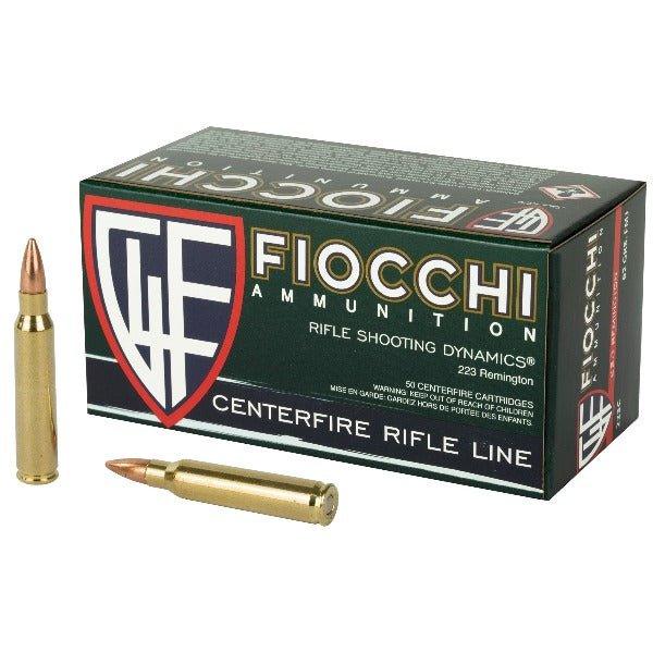 Fiocchi Ammunition Rifle, 223 Remington, 62 Grain, Full Metal Jacket Boat Tail, 50 Round Box 223C - INVTACTICAL