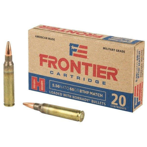 Frontier Cartridge Lake City, 556 NATO, 68 Grain, Boat Tail Hollow Point, 20 Round Box FR310 - INVTACTICAL