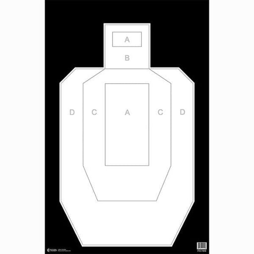 High Visibility IPSC/USPSA Paper Target - ALL WEATHER RESISTANT TARGET ON HEAVY PAPER - INVTACTICAL