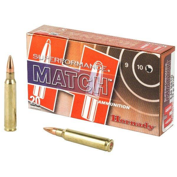 Hornady Superformance, 556NATO, 75 Grain, Boat Tail Hollow Point, Match, 20 Round Box 81264 - INVTACTICAL