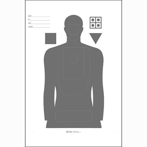 Indiana Law Enforcement Academy (ILEA) - Cardboard Target - INVTACTICAL