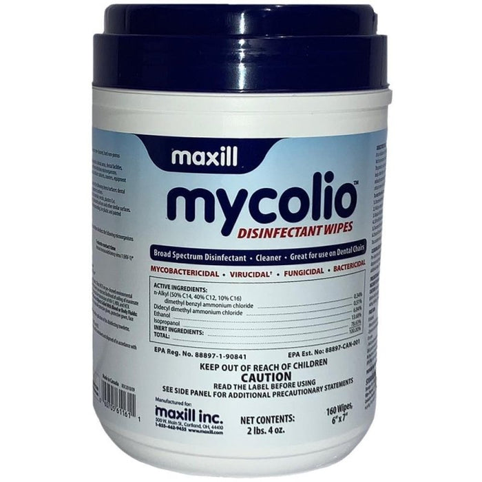 Maxill MyColio Disinfectant Wipes (160ct Disinfectant Towelettes, 6" x 7" Wipe) - INVTACTICAL