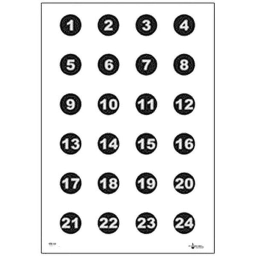 Military (3 in.) Numbered Circles Command Training Target - INVTACTICAL