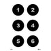 Military 8" Circle w/ Numbers Command Training Target - INVTACTICAL