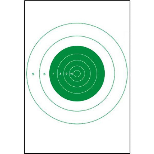 NRA 25-Yard Slow Fire Pistol Target (B-16) (Green) - INVTACTICAL