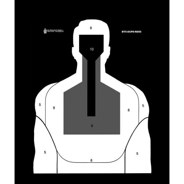 Oakland (CA) PD 50% Reduced Modified BT-5 Qualification Target - INVTACTICAL