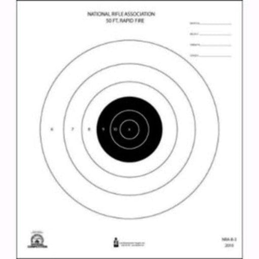 Official NRA 50-Foot Timed & Rapid Fire Pistol Target (B-3) - INVTACTICAL