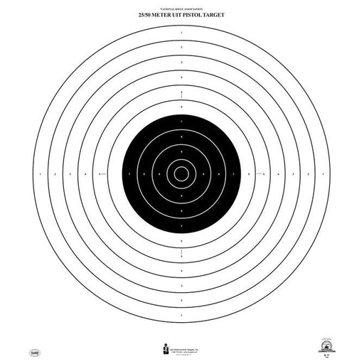 Official NRA International 50-Meter Slow Fire Pistol Target (B-17) - INVTACTICAL