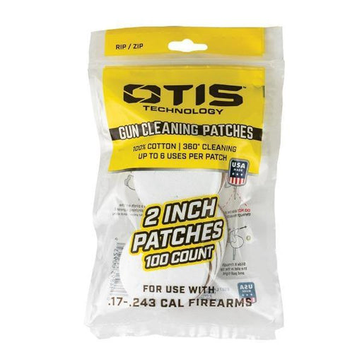 Otis 2" Small Caliber Cleaning Patches (100 Count)