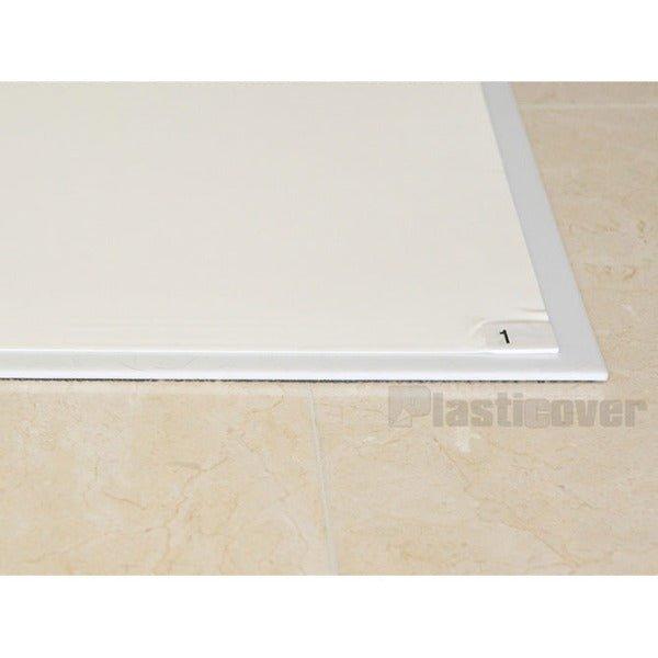 Plasticover Sticky Mats - White 18" x 36" (30 Sheet Mats, 2 per Box) - INVTACTICAL