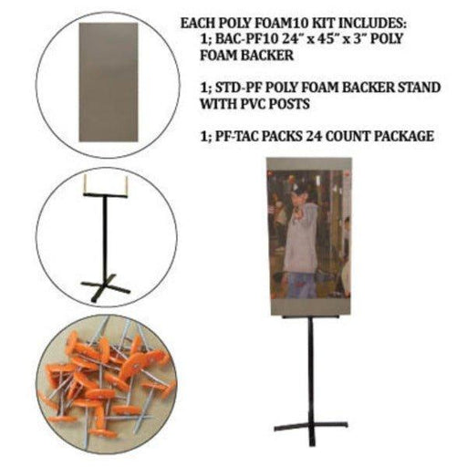 Poly Foam Backer and Stand Kit - INVTACTICAL