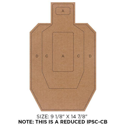 Reduced Size IPSC-CB Target - Size: 9 1/8" x 14 7/8" - INVTACTICAL