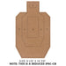 Reduced Size IPSC-CB Target - Size: 9 1/8" x 14 7/8" - INVTACTICAL