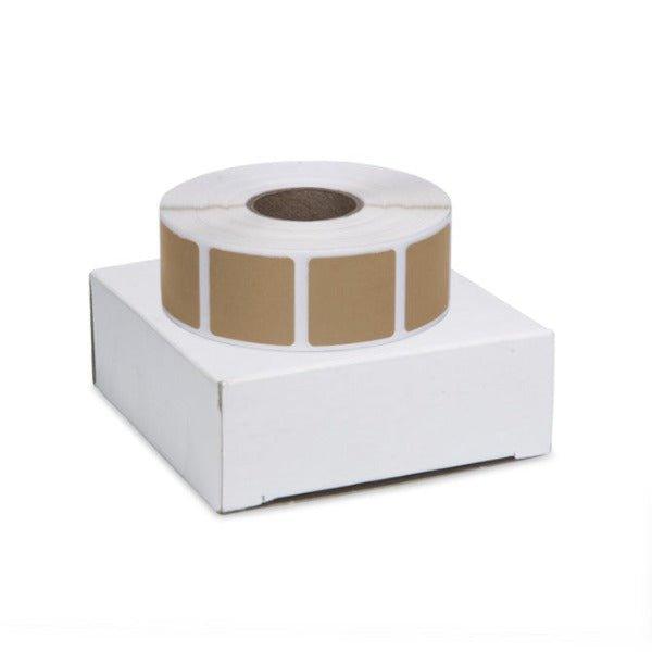 Roll of 1000 7/8" Square Target Pasters (Brown) - Includes Box - INVTACTICAL