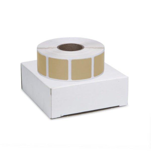 Roll of 1000 7/8" Square Target Pasters (Buff) - Includes Box - INVTACTICAL
