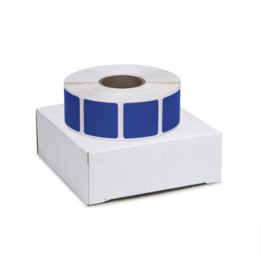 Roll of 1000 7/8" Square Target Pasters (Dark Blue) - Includes Box - INVTACTICAL