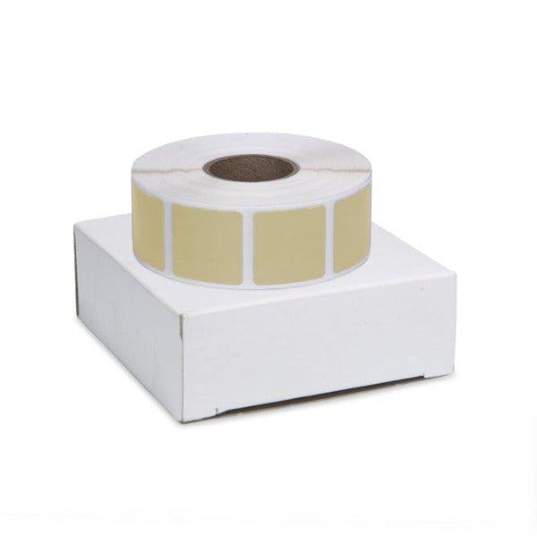 Roll of 1000 7/8" Square Target Pasters (Ivory) - Includes Box - INVTACTICAL