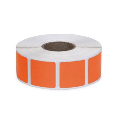 Roll of 1000 7/8" Square Target Pasters (Orange) - INVTACTICAL