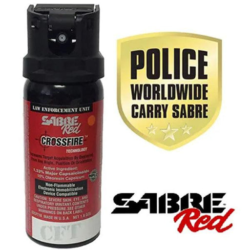 Sabre Red Crossfire MK-3 Spray 1.5 oz (Gel) - INVTACTICAL