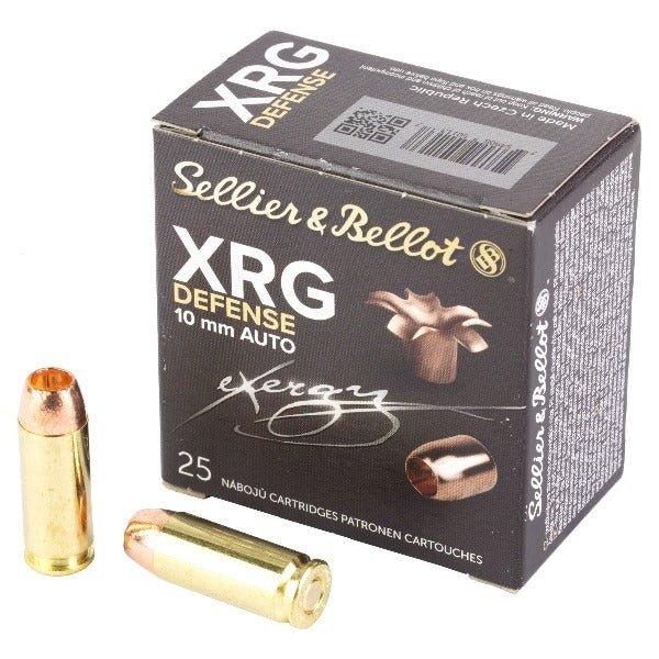 Sellier & Bellot XRG, 10MM, 130 Grain, Jacketed Hollow Point, 25 Round Box SB10XA (40 BXS PER CASE) - INVTACTICAL