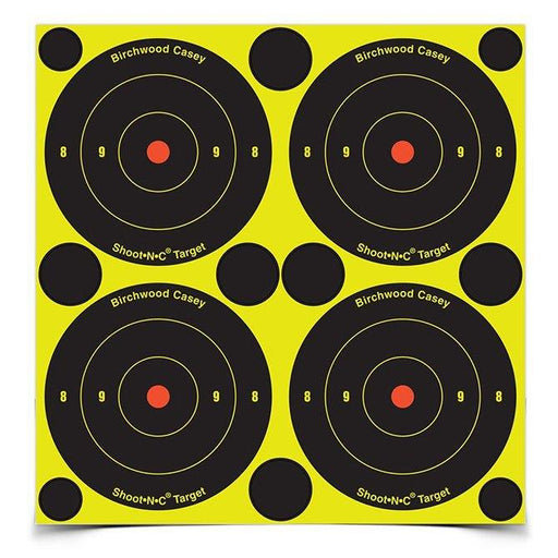 Shoot-N-C 3" Bull's-Eye, 240 Targets - 600 Pasters - INVTACTICAL