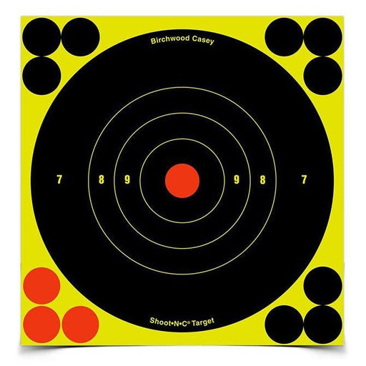 Shoot-N-C 6" Bull's-Eye, 60 Targets - 720 Pasters - INVTACTICAL