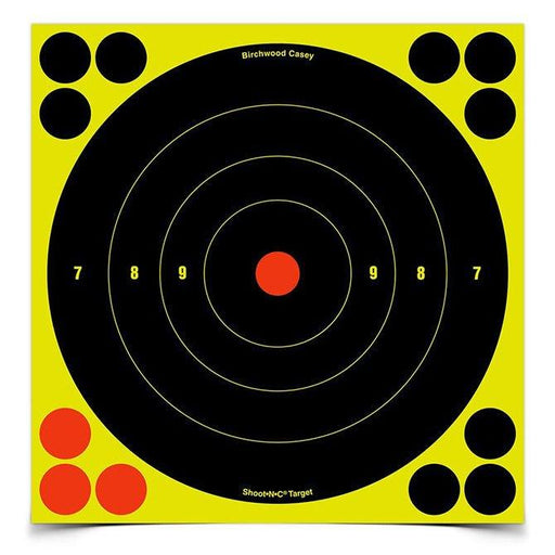 Shoot-N-C 8" Bull's-Eye, 30 Targets - 360 Pasters - INVTACTICAL