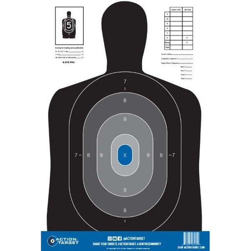 Small Silhouette Target - B-27E PROS-S - INVTACTICAL