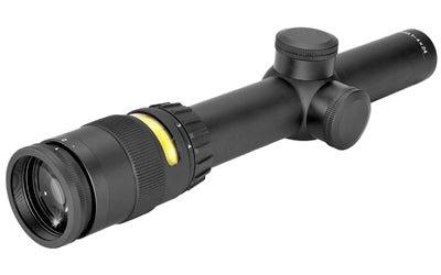 Trijicon AccuPoint 1-4x24mm Riflescope Standard Duplex Crosshair with Amber Dot, 30mm Tube, Matte Black, Capped Adjusters TR24-C-200070 - INVTACTICAL